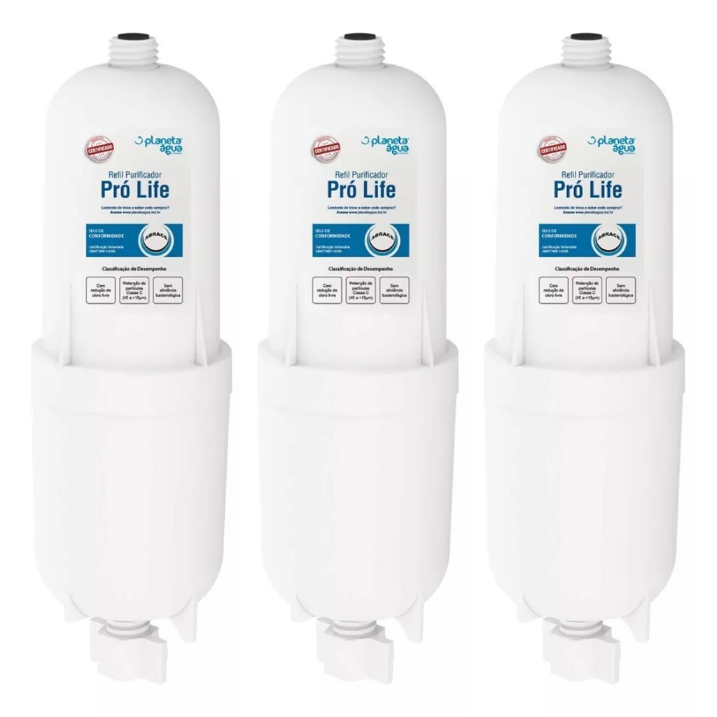 Kit 03 Refil Planeta Água Compatível Pro Life Soft Everest - Home Appliances