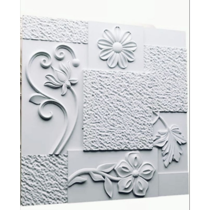 forma para fabricação de gesso mosaico floral 32x32 em Oferta na Shopee