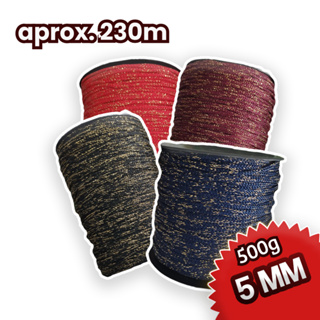 500g | FIO NAUTICO 5MM COLEÇAO GLAMOUR GOLD - VARIAS CORES em Oferta na Shopee