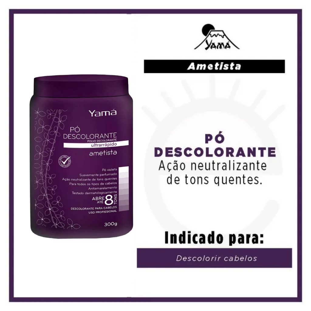 Pote Pó Descolorante Yamá 300g Abre até 8 Tons Original! — imagem 2 de 2