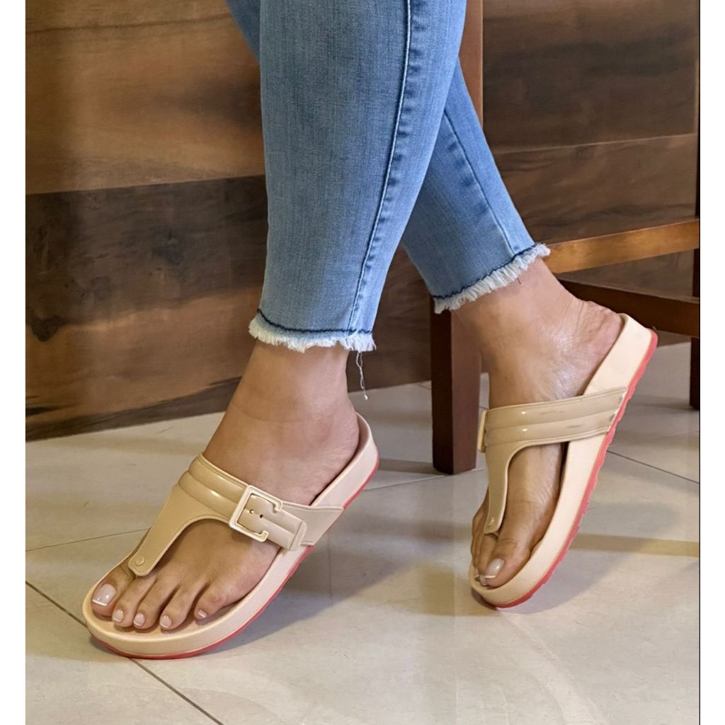 Papete  com regulagem Feminina dedinho Sand Birken Confortável Plana Rasteirinha Casual