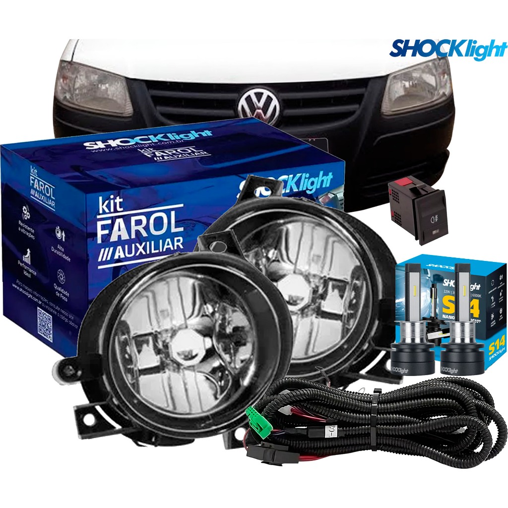 Farol Milha Gol 2006 2007 2008 2009 2010 2011 2012 2013 2014 G4 Fox Botão Original