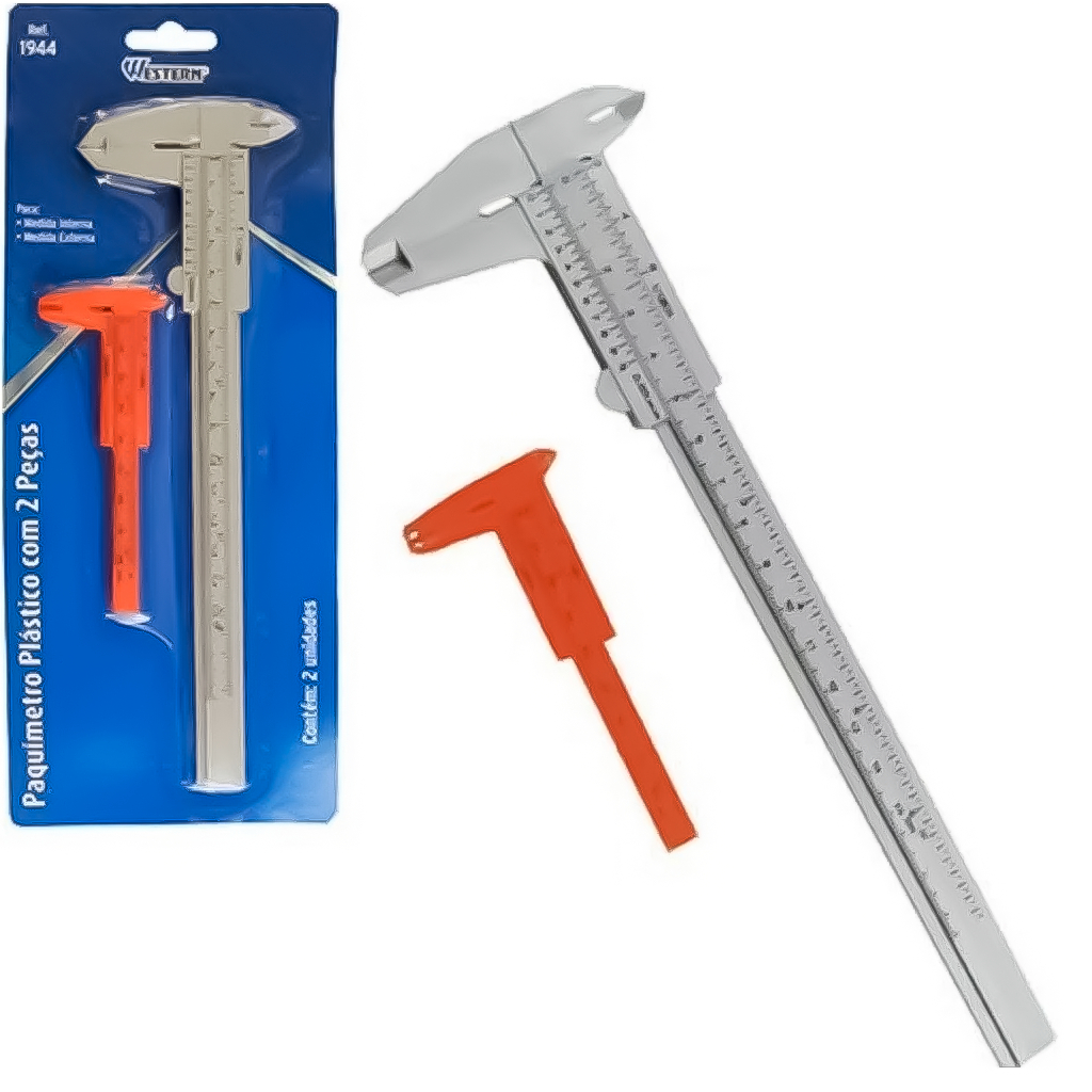 Paquímetro PVC Profissional Com Medidas Alta Precisão Objetos Peças Sobrancelha em Oferta na Shopee