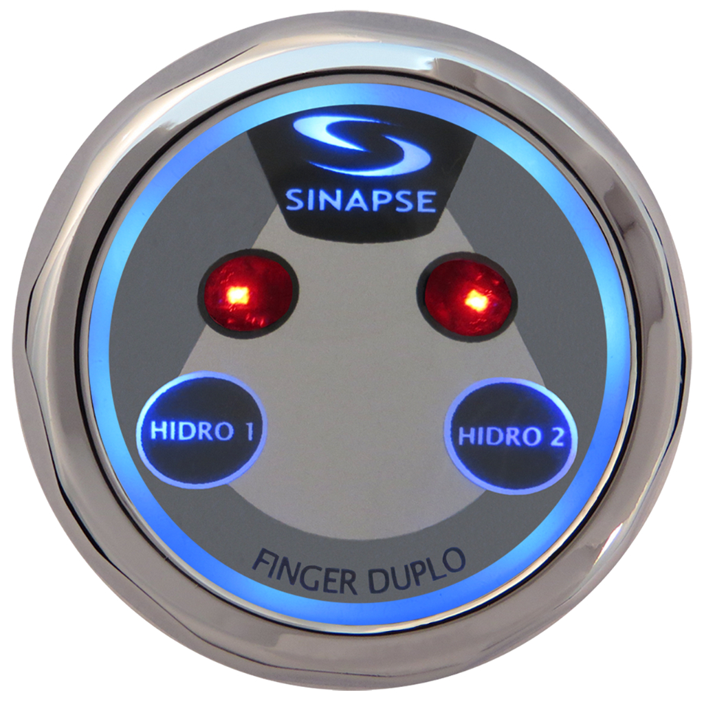 Painel Controle Acionador Banheira spa Finger Duo Duplo Sinapse