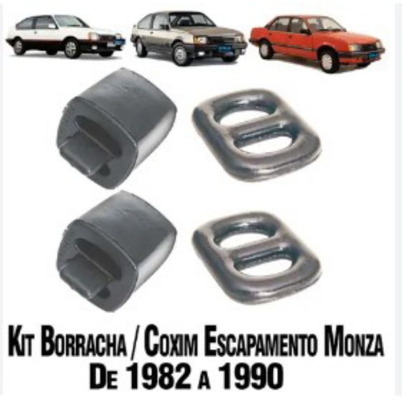 Coxins escapamento GM Monza Hatch/sedan 1.6/1.8/2.0  1982 a 1990