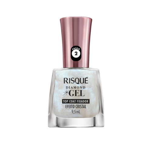 Esmalte Risqué Gel Top Coat  Fixador Efeito Cristal 9,5ml - Passo 2 em Oferta na Shopee