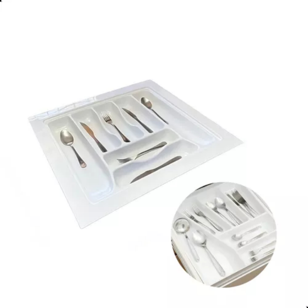 Divisor De Talher Ajustavel Og-40 Branco/Cinza/Preto 555 X 495mm Moldplast/Porta Talher/organizador