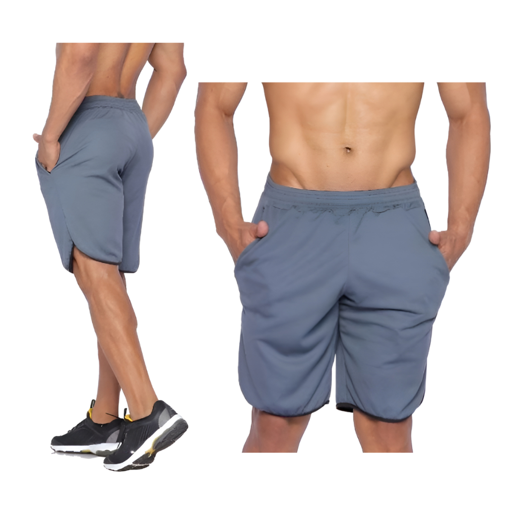 Kit Com 2 Bermudas Shorts Dry Fit Futebol Colorido Com Bolso Fitness Academia Atividade Fisica