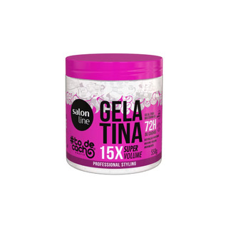 Gelatina todecacho Super Volume Salon Line 550g em Oferta na Shopee