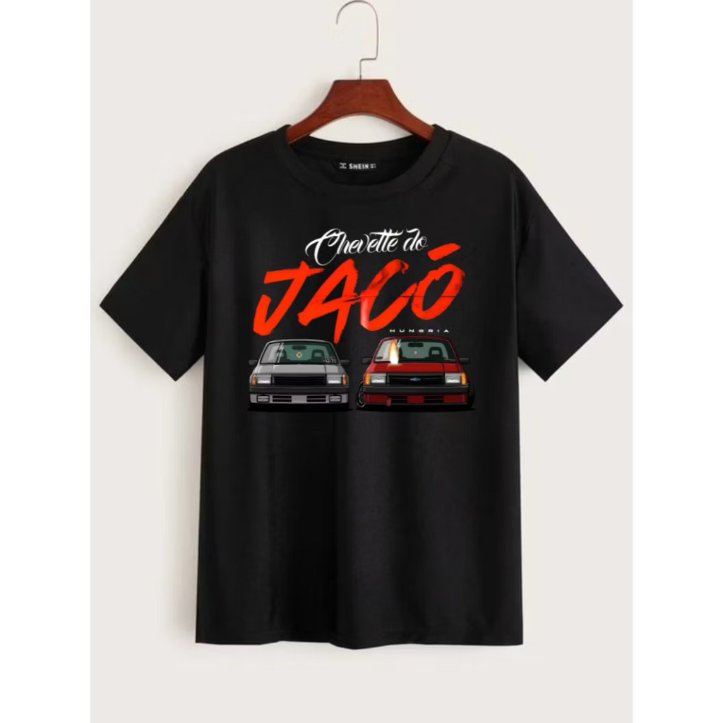 Camiseta Hungria Chevette do Jacó Exclusiva Camisa Musica Hip-Hop Gola Redonda Unissex Feminino Masculino  Black Friday
