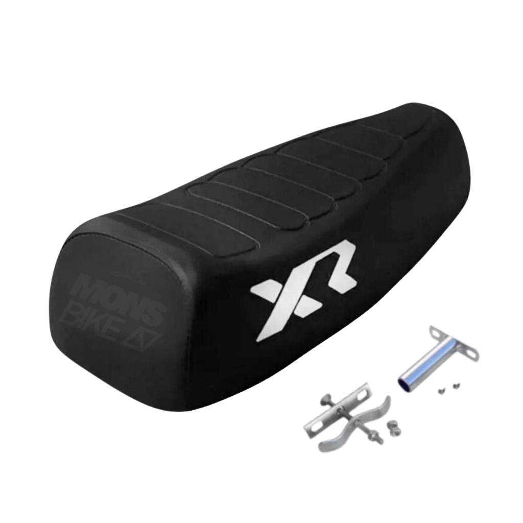 Banco De Mobilete Caloi Xr + Canote Selim Bike + Presilhas Bike Motorizada Montadinha Aro 26 24 20