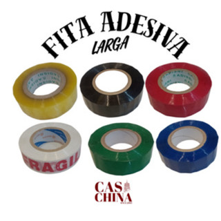 Fita Adesiva Larga 200m, 300m, 500m diversas cores