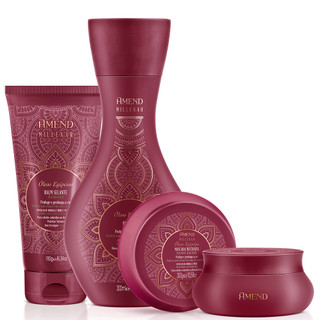 Amend Kit Millenar Óleos Egipcios Shampoo 300ml + Máscara 300g + Balm 180g em Oferta na Shopee