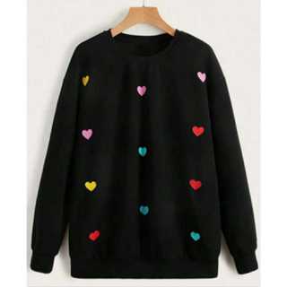 MOLETOM UNISSEX CORAÇÃO 100% ALGODAO em Oferta na Shopee