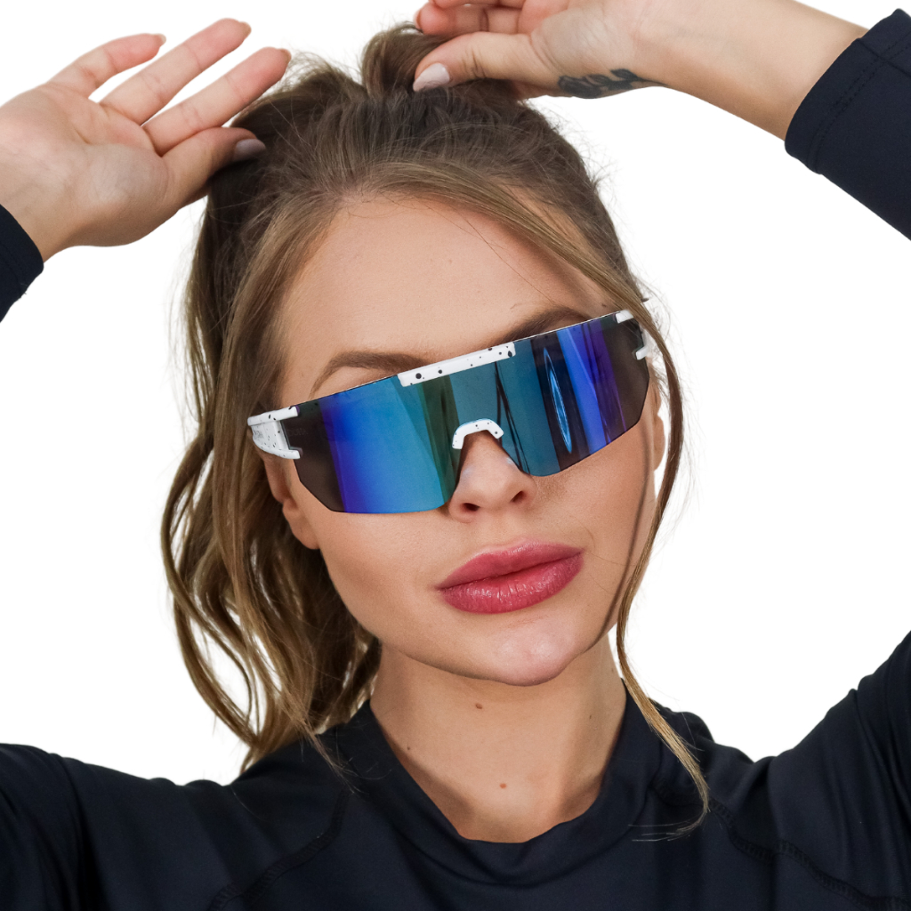 Óculos Esportivo Unissex Beach Tennis Praia Ciclismo Atletismo Corrida Com Proteção Uv