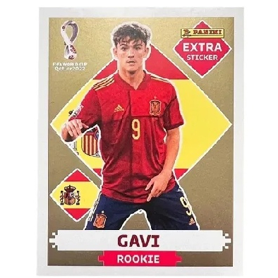 Figurinha Fifa World Cup Qatar 2022 Gavi Legend Ouro Panini