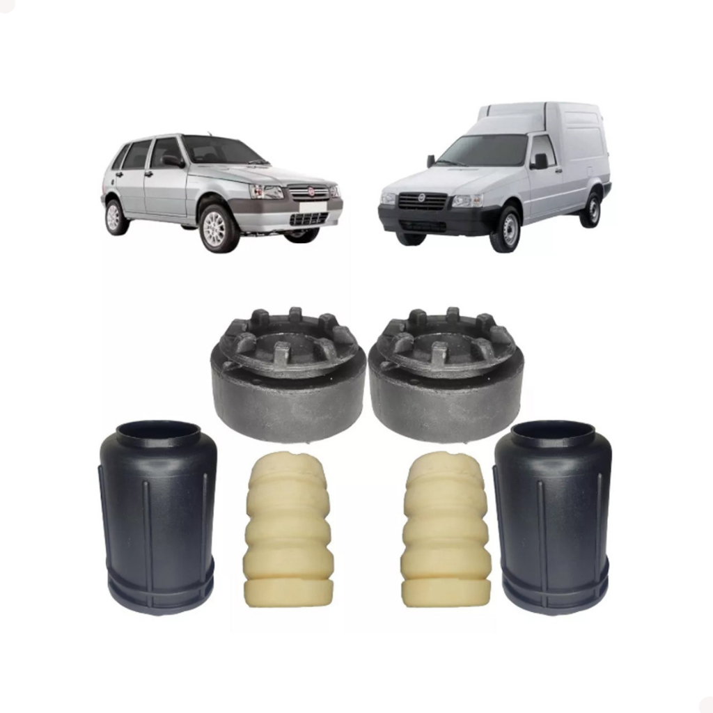Kit Batente Coxim Amortecedor Dianteiro Uno Fiat Uno Fiorino 1990-2011