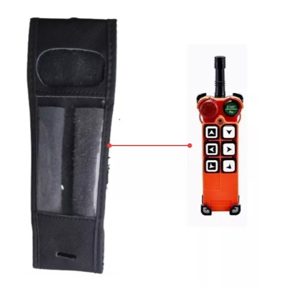 Kit Com 2 Capas De Couro Para Ponte Rolante  Modelo F21 E1 Com Alça Removivel