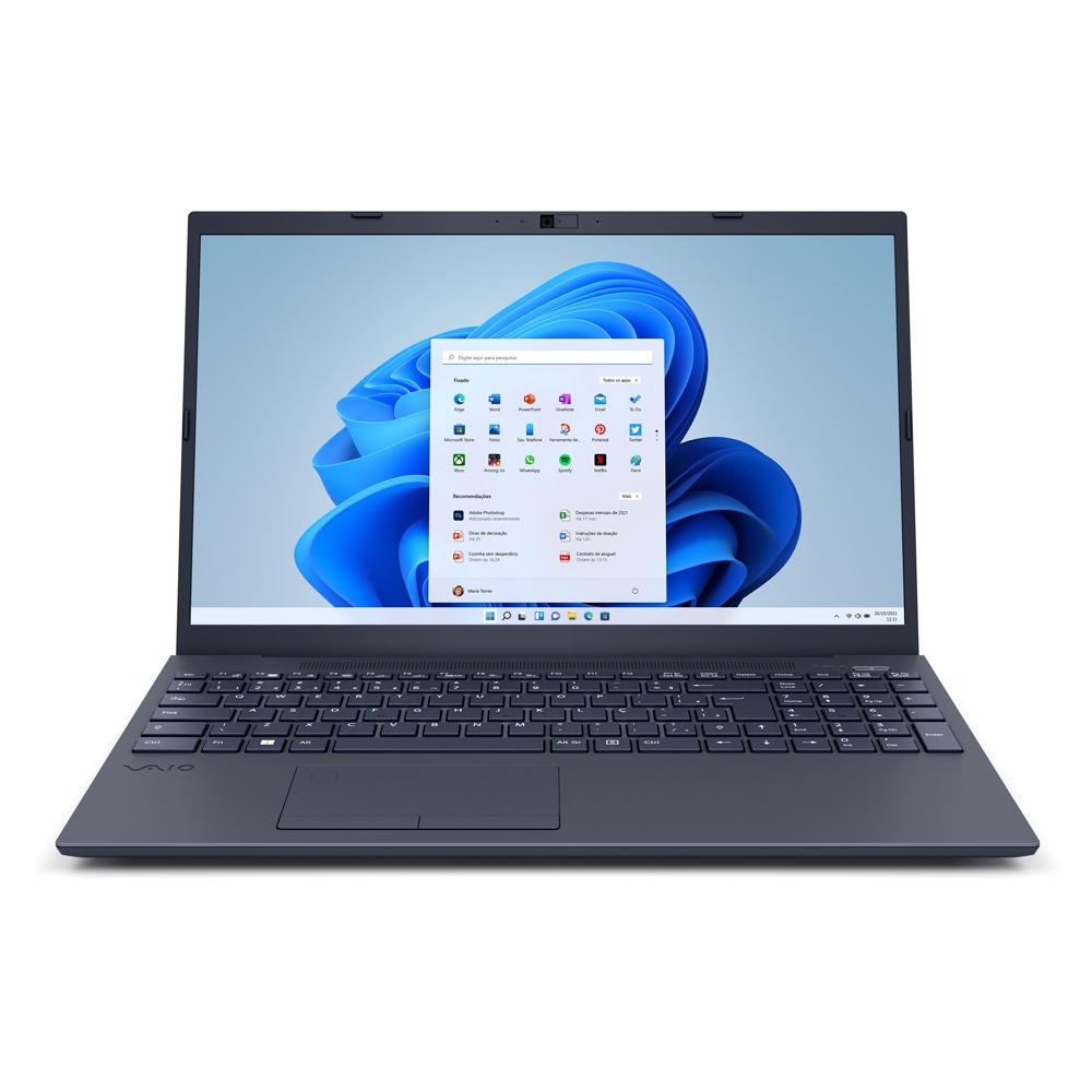 Notebook VAIO FE15, AMD® Ryzen 5, 12GB 512GB SSD, Tela 15,6'' Full HD Antirreflexo, Windows 11 Home - Cinza Grafite