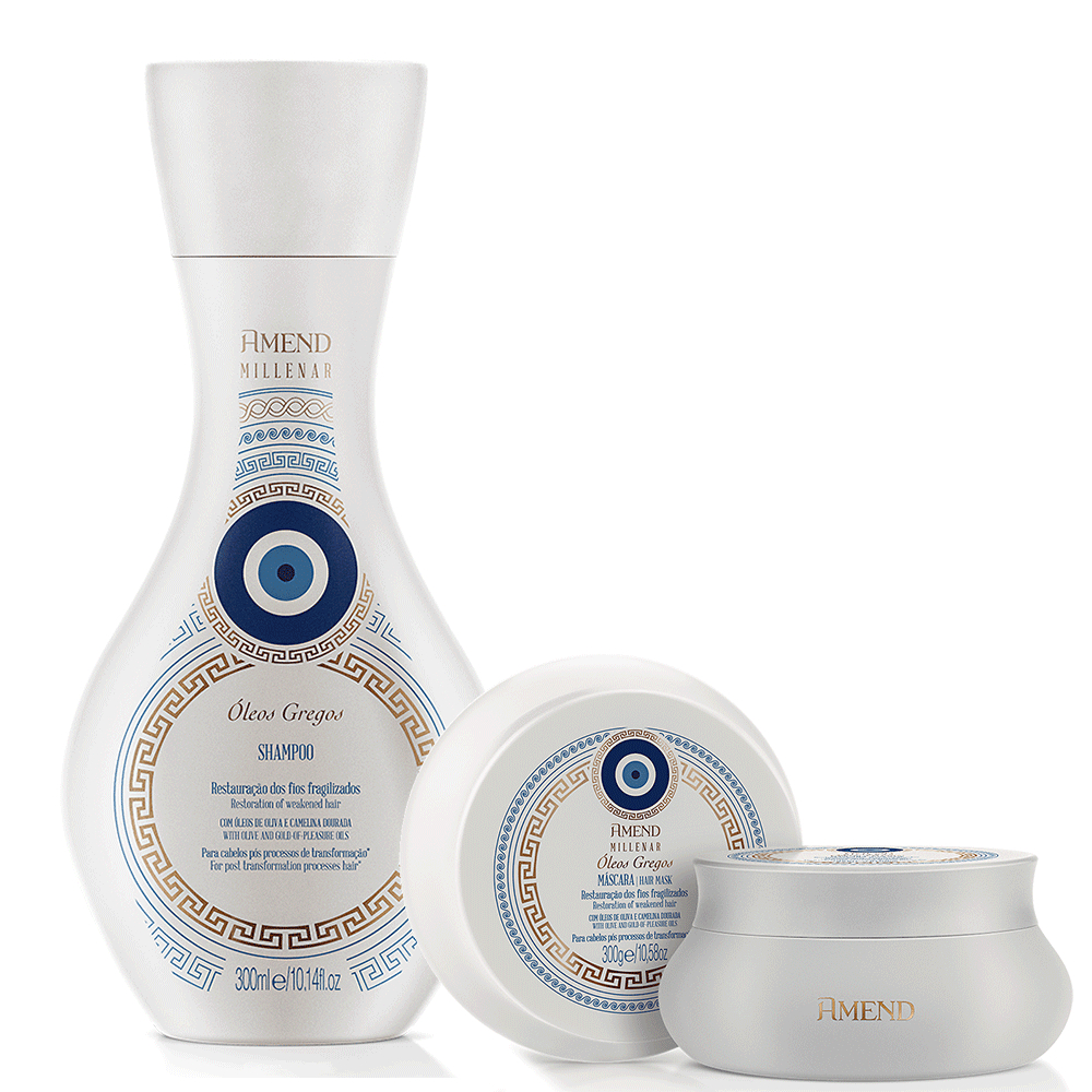 Amend Kit Millenar Óleos Gregos Shampoo 300ml + Máscara 300g - Beauty
