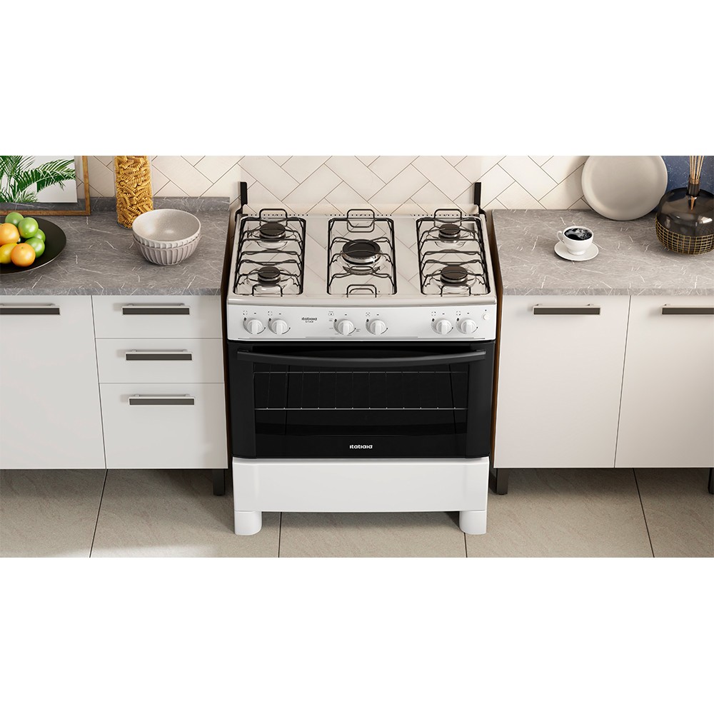 Fogão de Piso com Acendimento Automático Star 5 Bocas Itatiaia em Oferta na Shopee