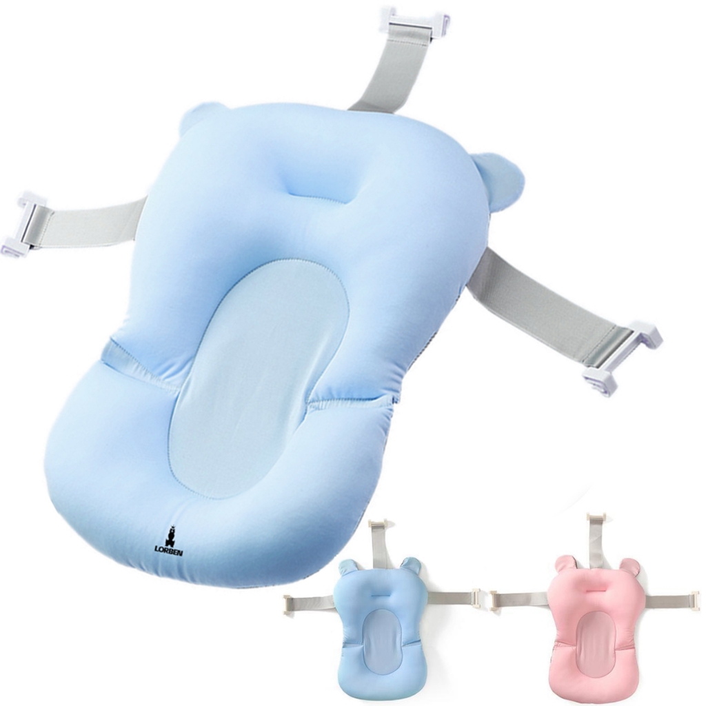 Almofada para Banho Bebê Lorben Boia Flutuante Anatômica com Cintas Ajustáveis