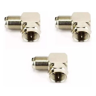 3 Adaptadores De Metal Antena Coaxial Formato L 90 Graus em Oferta na Shopee