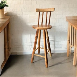 Banqueta Alta com Encosto Madeira Maciça 70cm Alt Tamborete Encosto Banco Médio Banquinho encosto em Oferta na Shopee