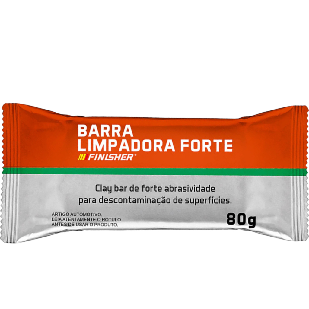 Barra Limpadora Forte Clay Bar Descontaminação Finisher 80g