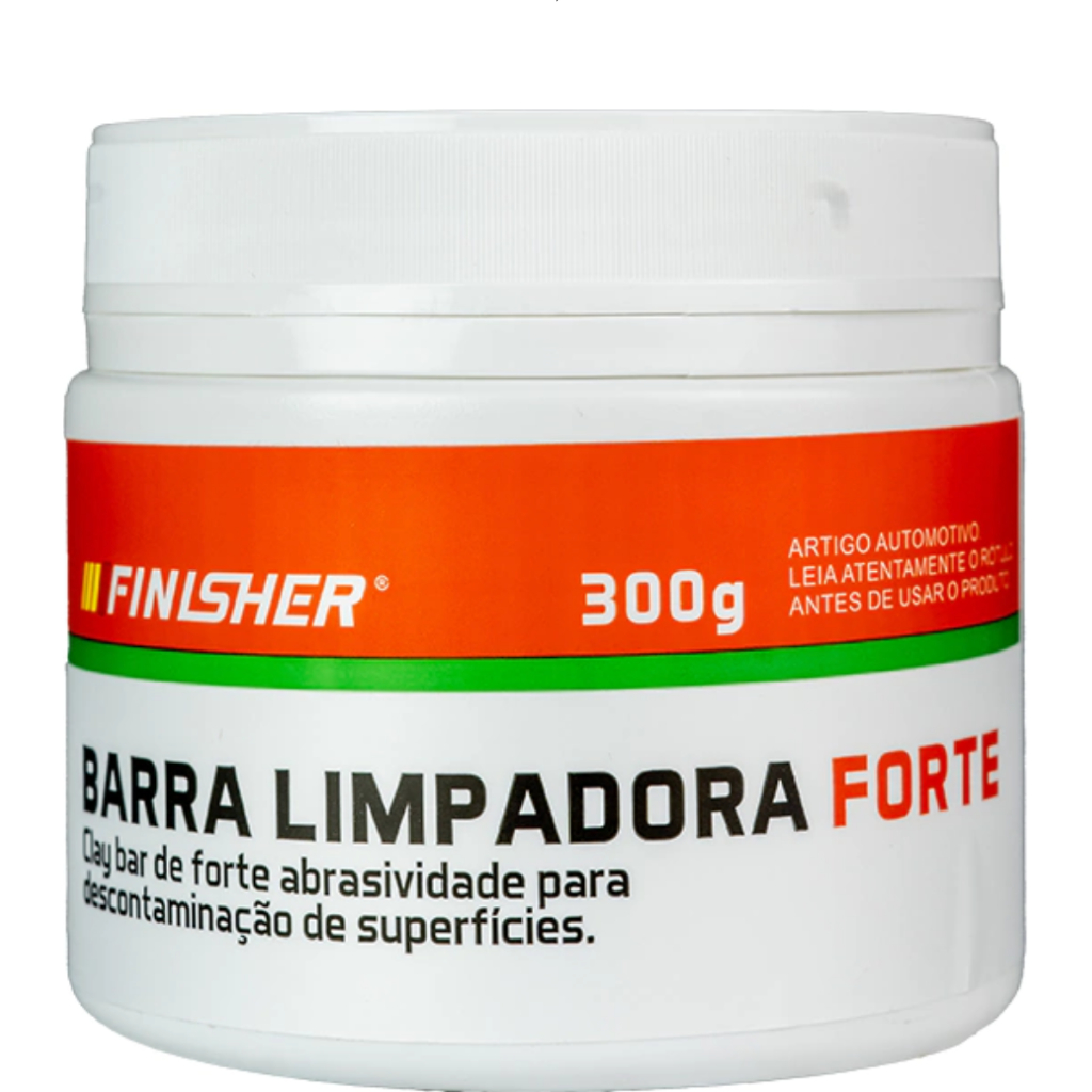 Barra Limpadora Forte Clay Bar Descontaminação Finisher 300g