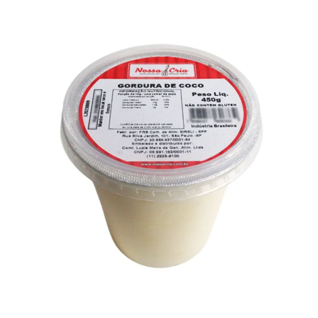 Gordura De Coco 450g Nossa Cria
