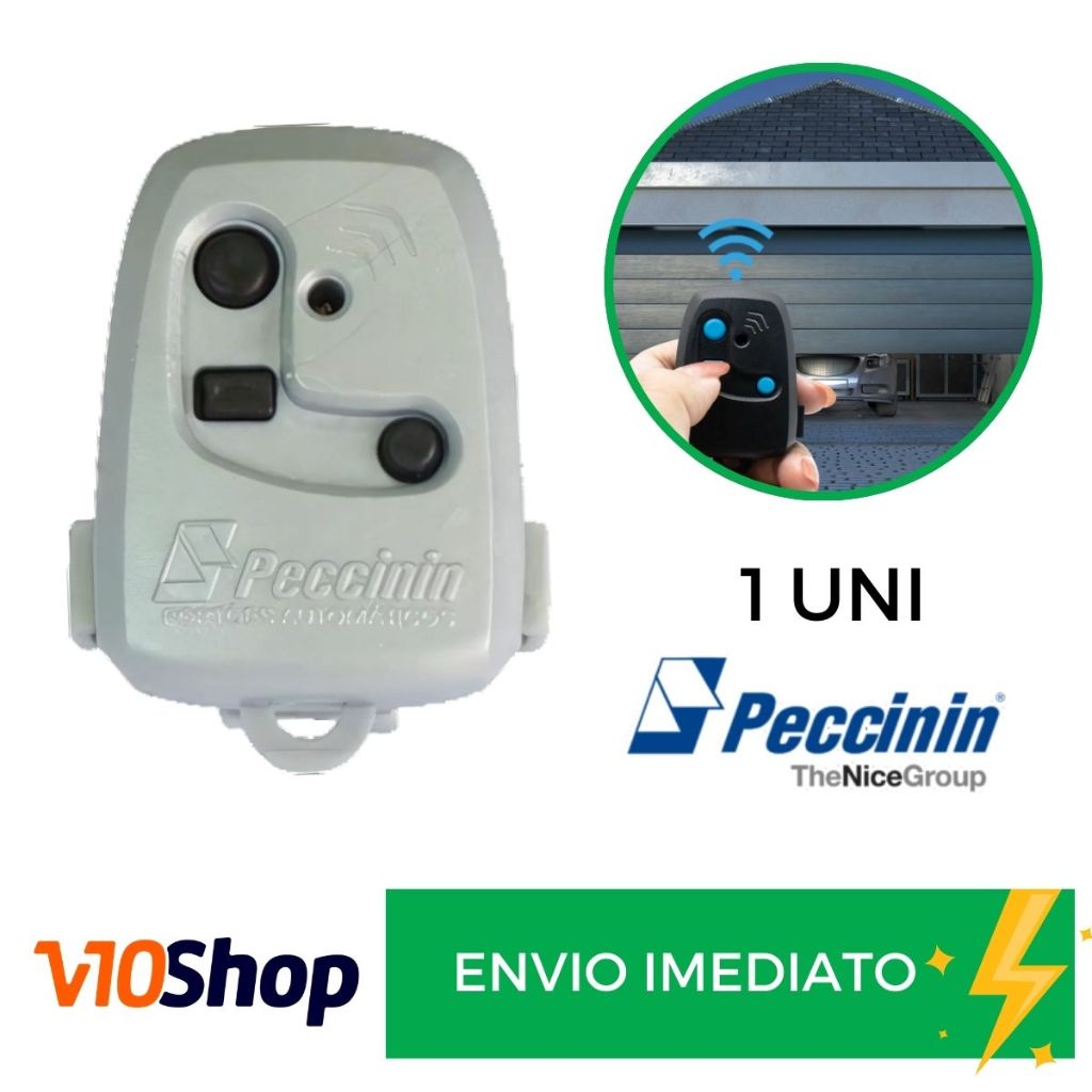 Controle para Portão Tx 3c Cinza Peccinin Nice Linear 433 Mhz - V10 Shop
