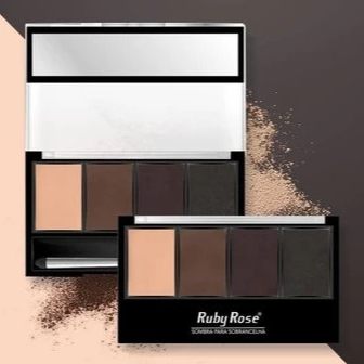 Ruby Rose Trio de Sombras com Primer Para Sobrancelhas HB-9354