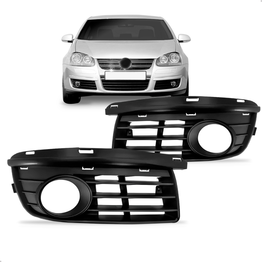 Moldura Farol de Milha Jetta 2007 2008 2009 2010 Com Furo em Oferta na Shopee