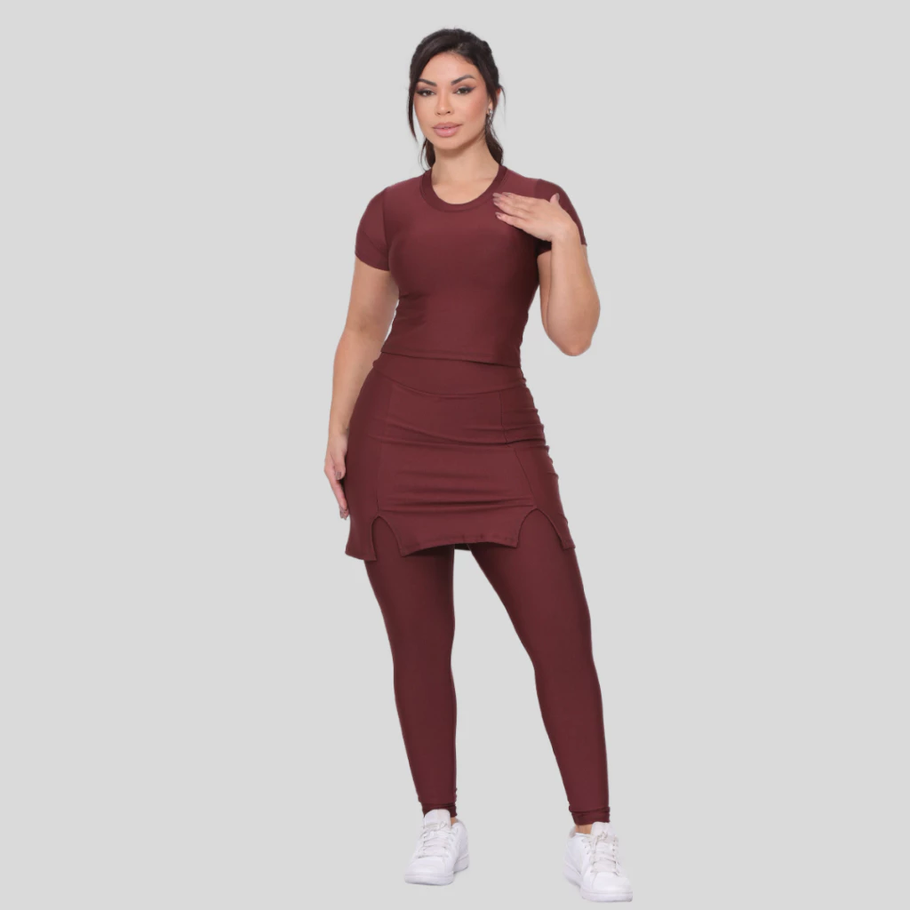 Conjunto Fitness Moda Evangélica Moderno Academia Funcional — imagem 1
