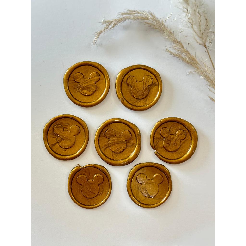 Lacres de cera Mickey convite de casamento - Envio Imediato