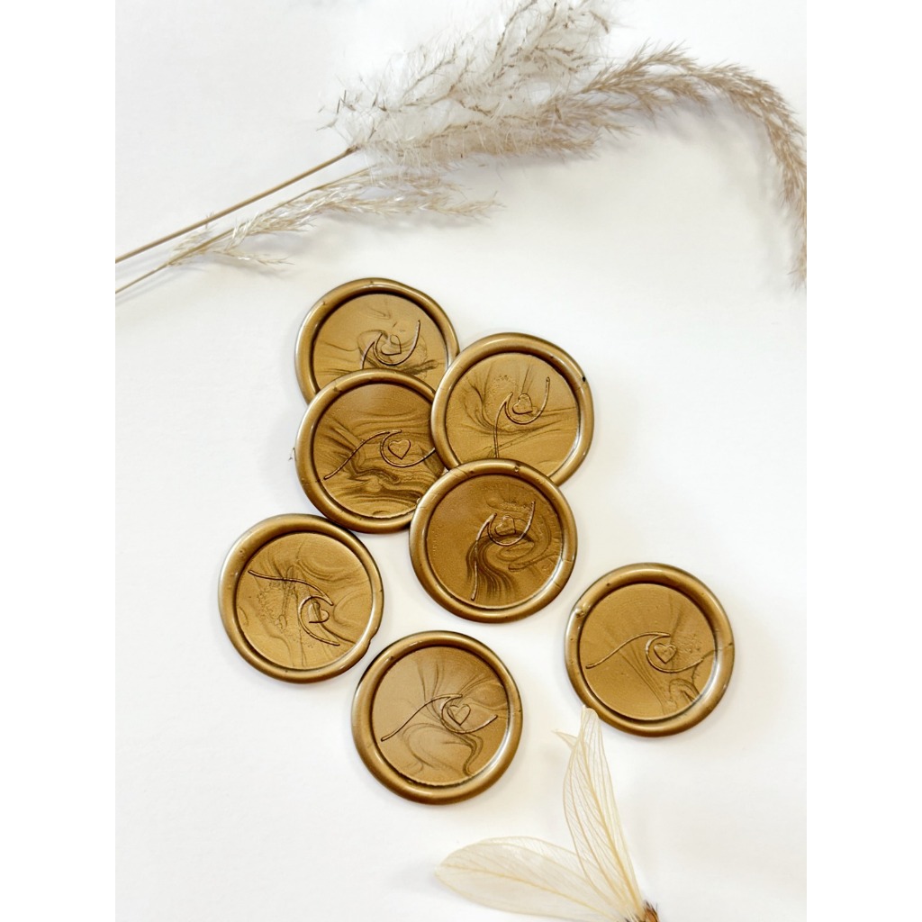 Lacres de cera Onda do Mar  convite de casamento - Envio Imediato