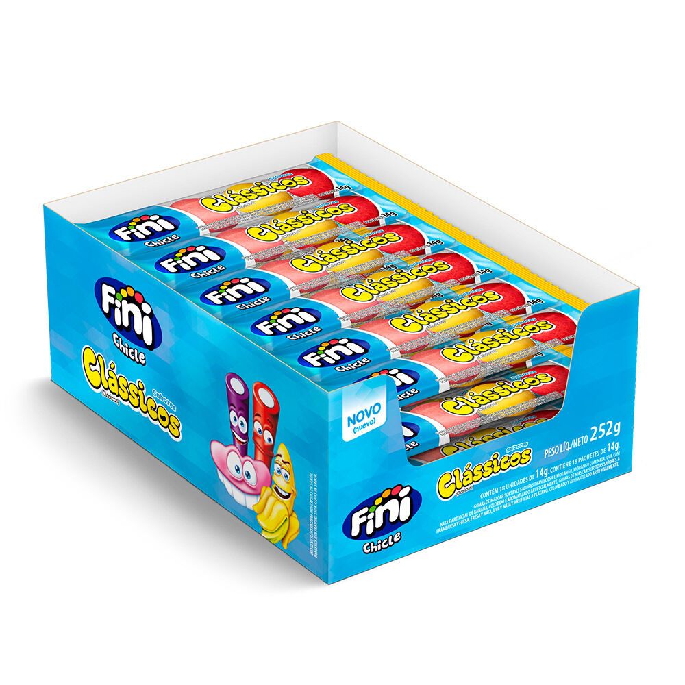 Chicle Clássicos C/18 unidades de 14g cada Fini