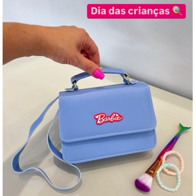Bolsa Infantil Barbie Presente Menina Dia das Crianças