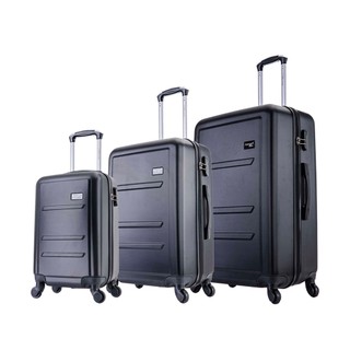 Kit 3 mala de viagem rodas 360° PMG Montreal Preta Swiss Move em Oferta na Shopee