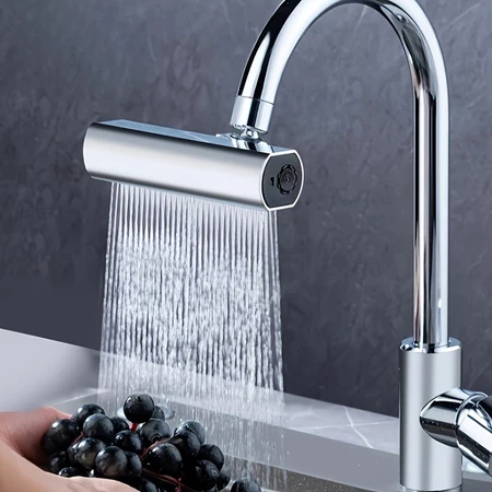 360 ° Rotação 4 Em 1 Torneira De Cozinha Cascata 4-Funções Bocal De Alta Pressão Para Pia