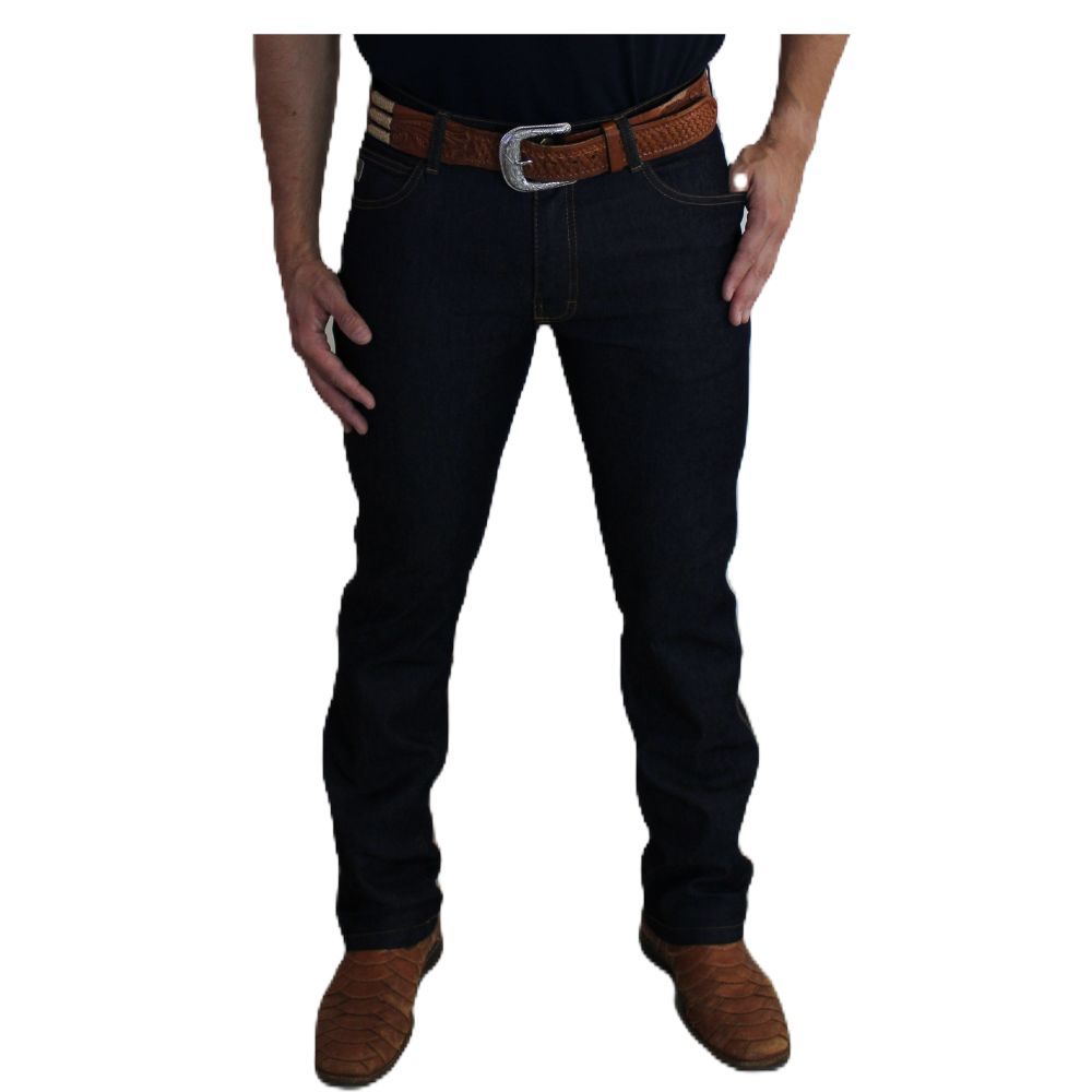 Calça Country Masculina c/ Elastano Rodeio Montaria Amaciada