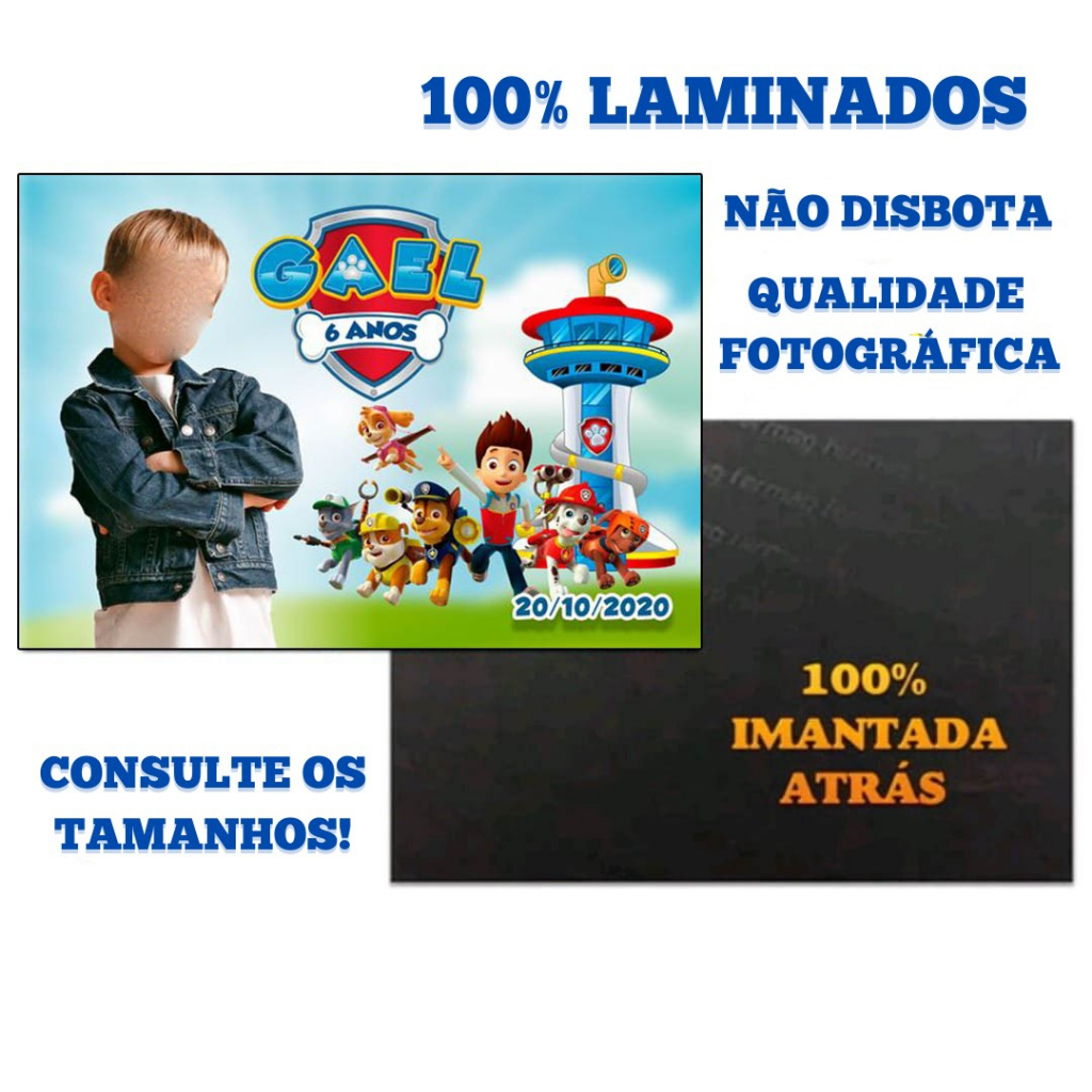 Kit 50 Imãs de Geladeira Personalizado, Aniversários, Chá de Bebê Com o Tema Que Desejar Tamanhos 7x5 - 9x6 - 10x7