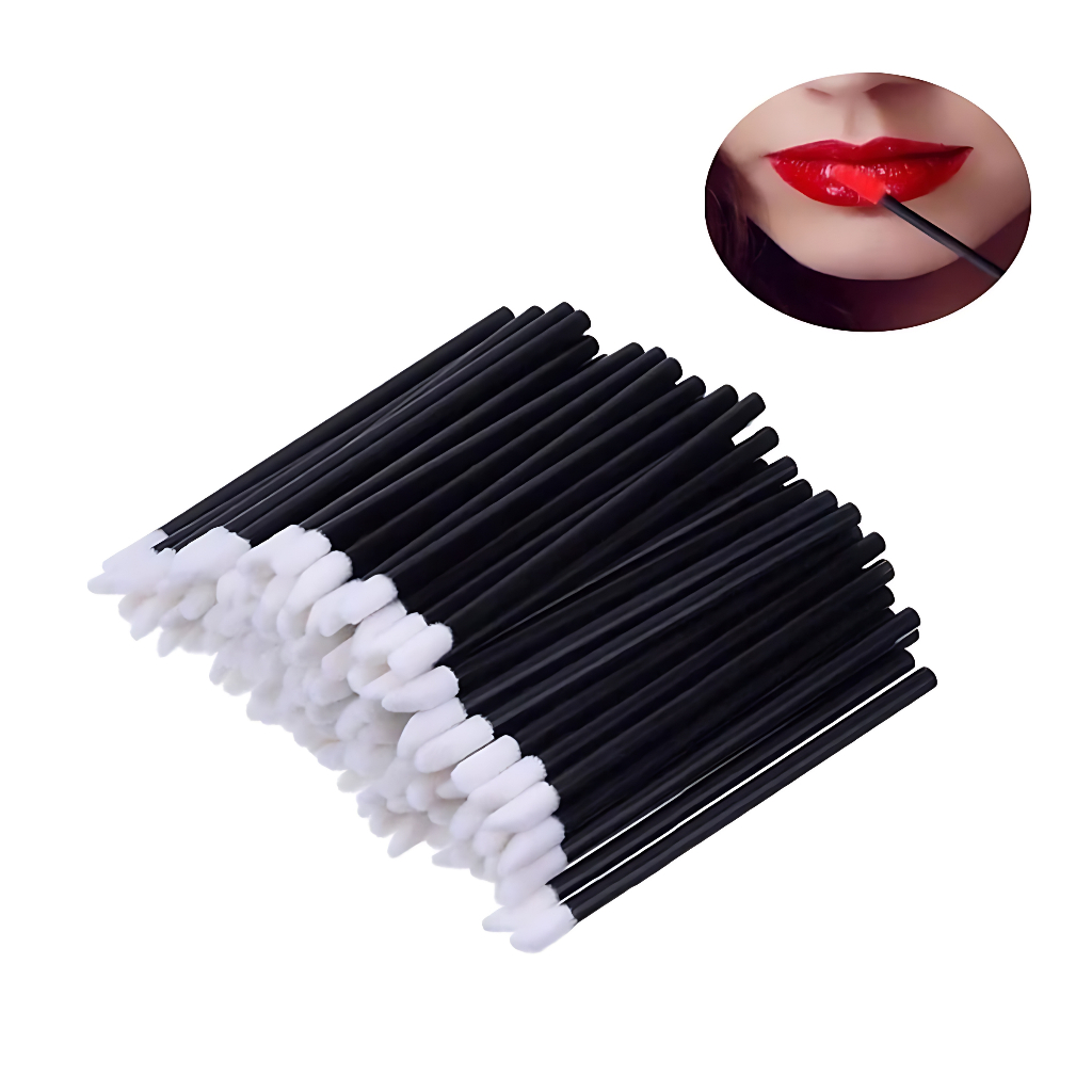 50 APLICADOR PINCEL Descartável Gloss Batom Limpeza Cílios em Oferta na Shopee