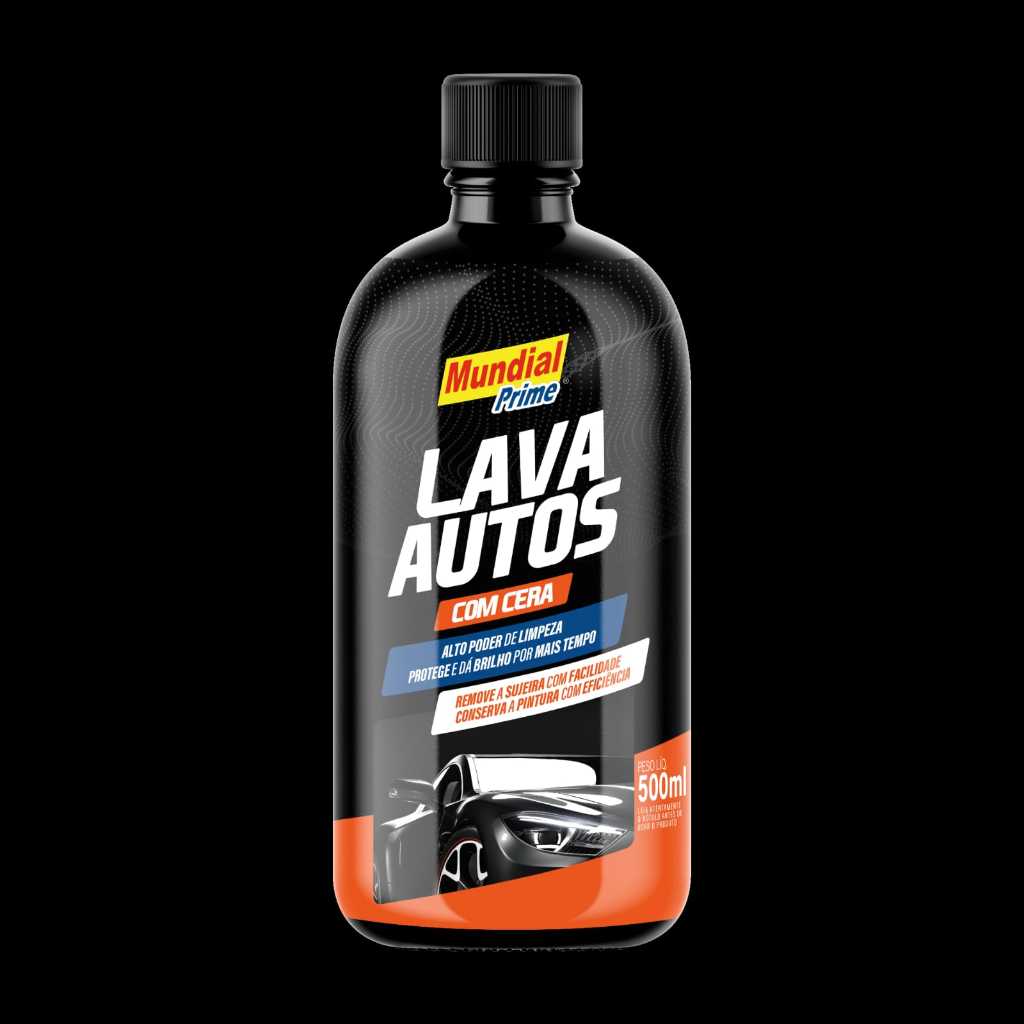 SHAMPOO PARA CARRO - LAVA AUTO 500ML MUNDIAL PRIME CONCENTRADO COM CERA OU CONCENTRADO NEUTRO