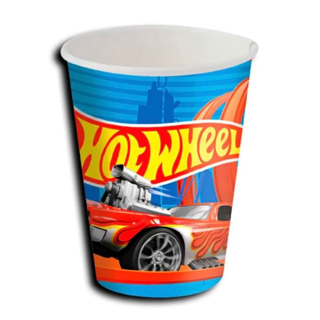 8~32 COPO PAPEL FESTA  HOT WHEELS 200ML FESTCOLOR