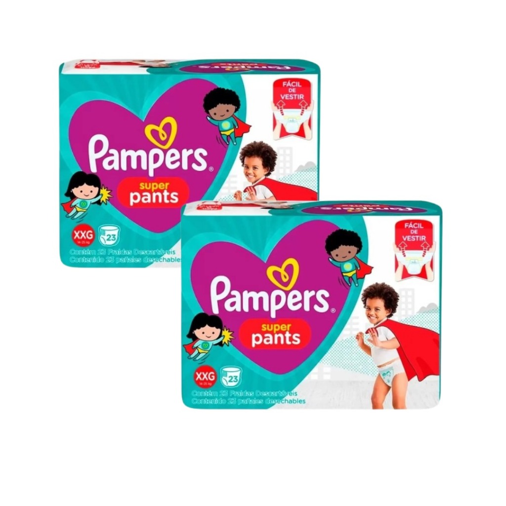 Fraldas Pampers Super Pants Xxg