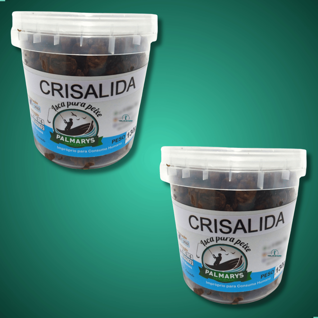 Isca Pesca Crisalida 260g Curtida Na Pinga - C/ Nota