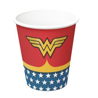 8~32 COPO PAPEL FESTA  MULHER MARAVILHA 200ML FESTCOLOR em Oferta na Shopee