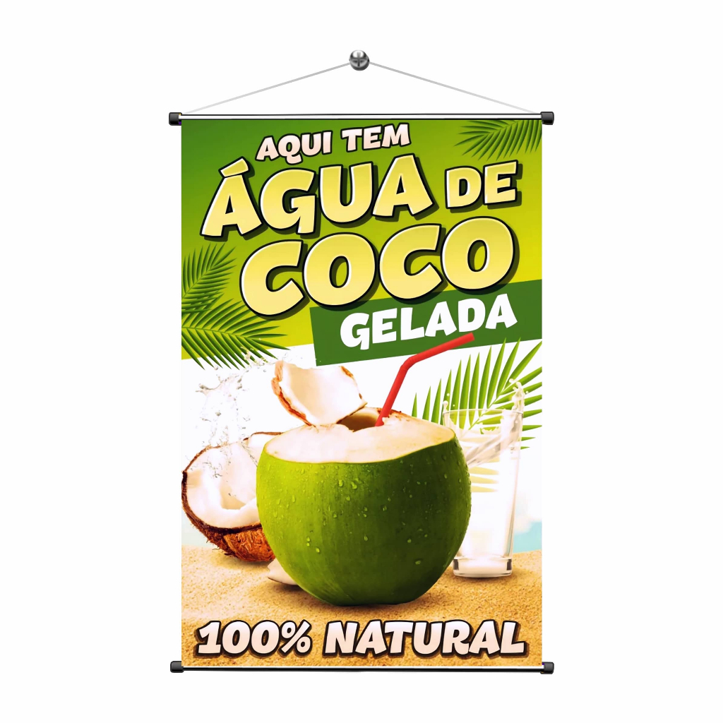 Banner Água de Coco para Divulgação